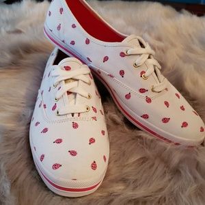 Keds for Kate Spade Ladybug White Pink Sneakers